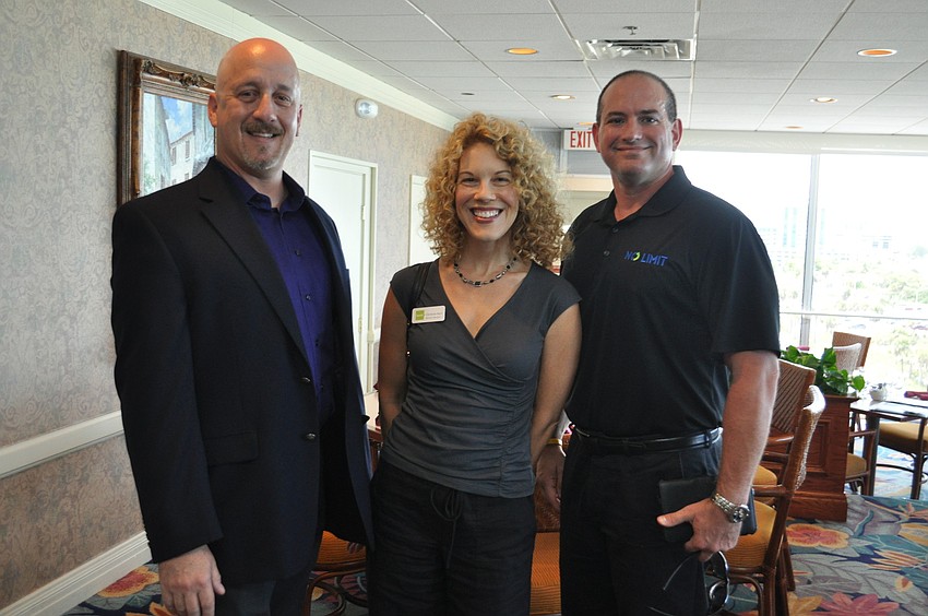 Speaker Lee Silverstein, Christine Koch of Boost Studio and Pete Amedure with No Limit Marketing and Advertising