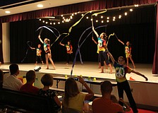 Ribbons were used during the dance to â€œA thousand yearsâ€.