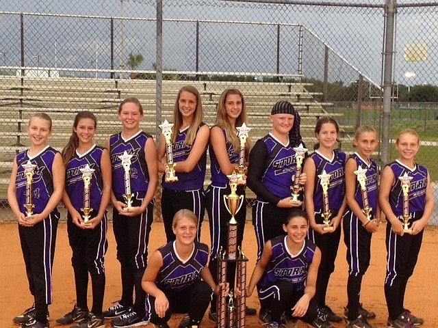 The Suncoast Storm 12U softball team won seven straight games to capture the South Florida "B" State Championship July 6-8 in West Palm Beach.