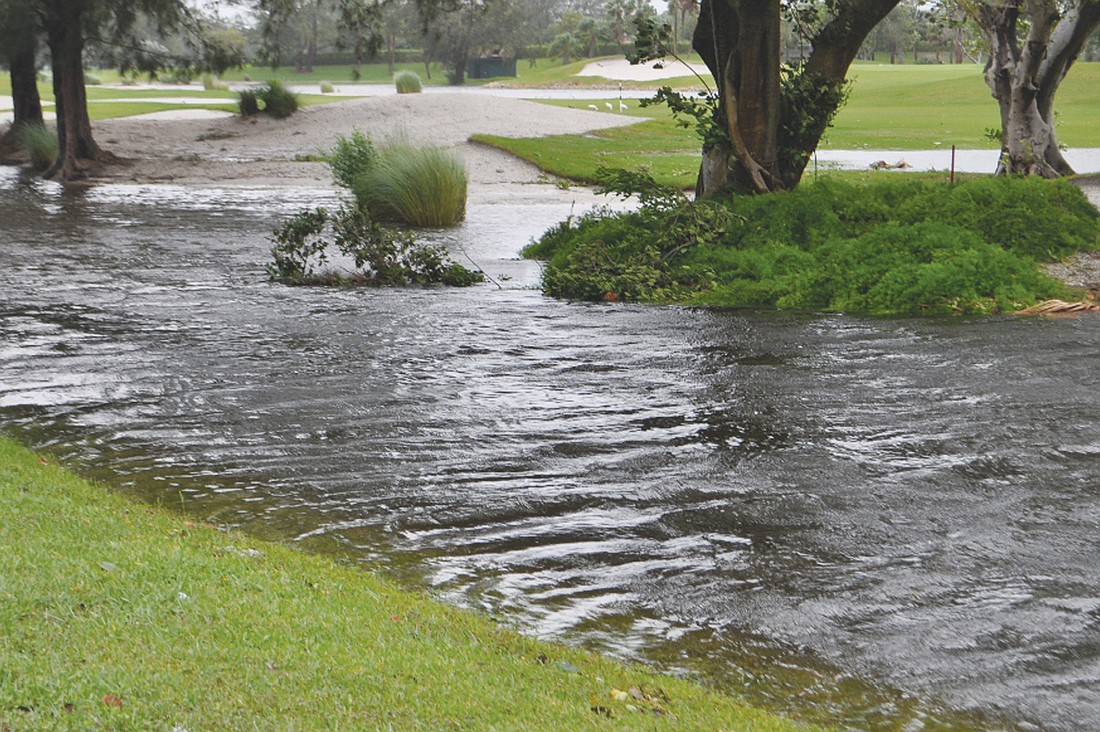 The Longboat Key ClubÃ¢â‚¬â„¢s Harbourside golf course, pictured Monday, June 25, the third day of Debby's deluge. File photo.