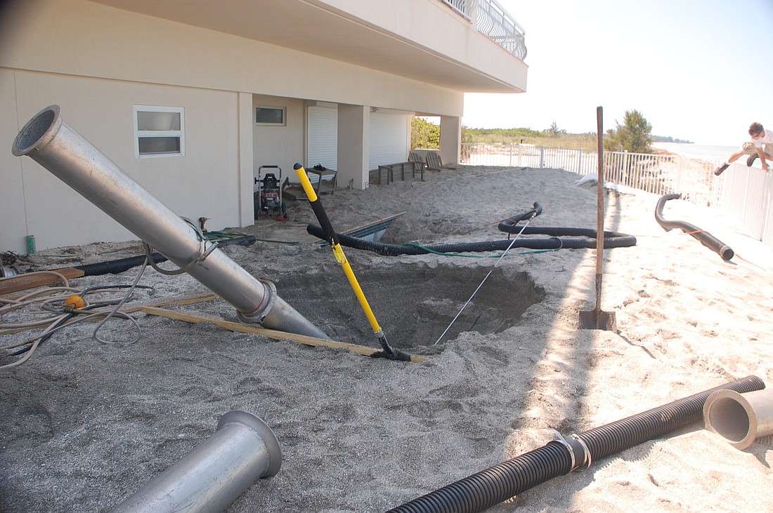 A pool on south Siesta Key sustained more than $10,000 in damages from Tropical Storm Debby, some of which could be covered by federal disaster aid.