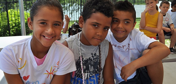 Alyssa Mercado, Cameron Holding and Eloy Serrata eagerly watched the competitions.