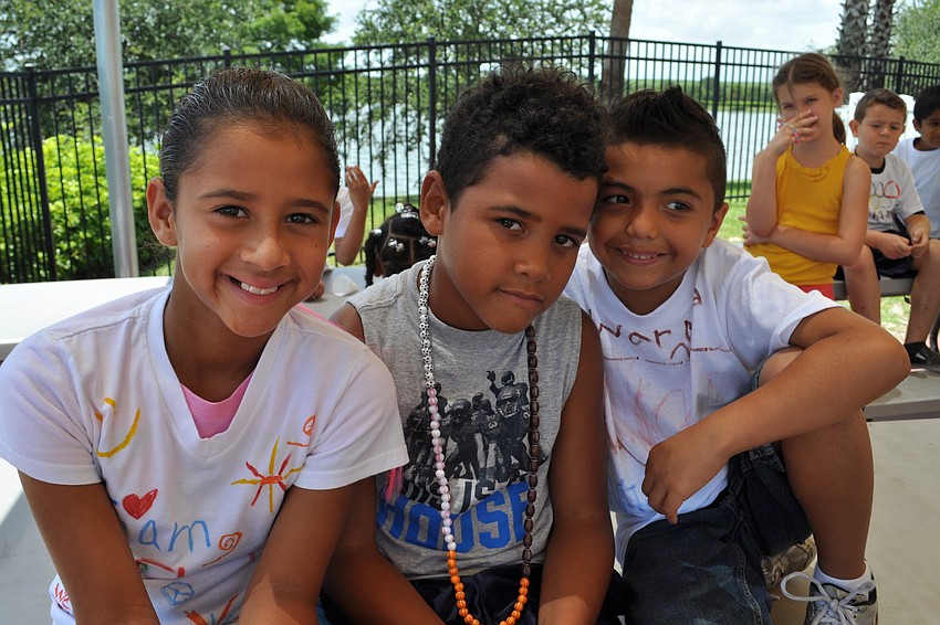 Alyssa Mercado, Cameron Holding and Eloy Serrata eagerly watched the competitions.
