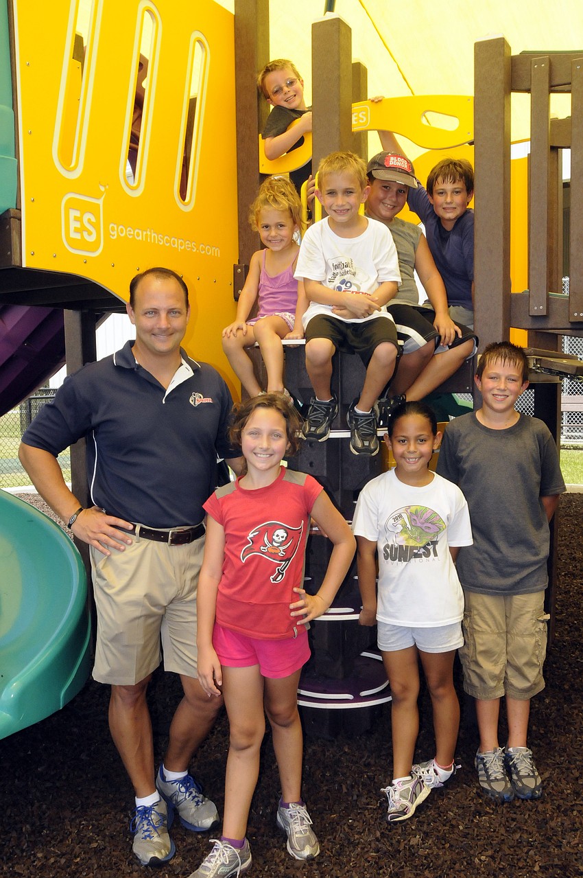 Campers enjoyed playing a variety of sports, including basketball, baseball, soccer and football.