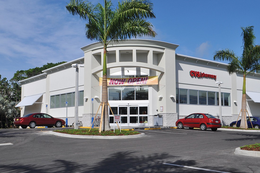 The new CVS is located at the intersection of Gulf of Mexico Drive and Bay Isles Parkway.