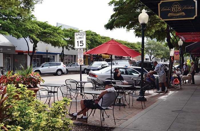 A Main Street bulbout extension in front of Pastry Art could create an additional 15 outdoor dining seats for the eatery.