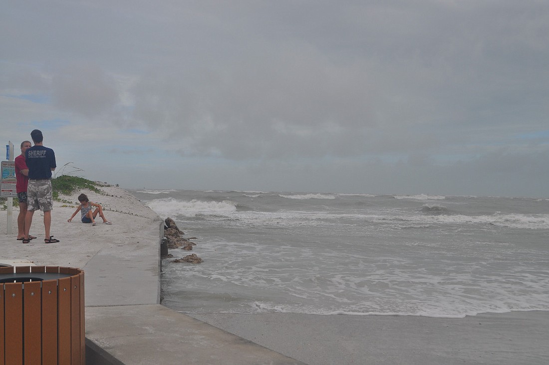 Longboat Key's north end beach during Tropical Storm Debby, which brought heavy rain and winds to the region in late June.