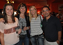 Samantha Haga came out to support her mom, Karen Haga, the event's beneficiary. They are pictured with friends, Drs. Sheryl and Jason Okuhara.