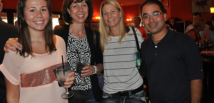 Samantha Haga came out to support her mom, Karen Haga, the event's beneficiary. They are pictured with friends, Drs. Sheryl and Jason Okuhara.