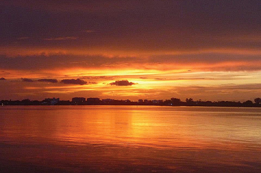 Natalia Cava took this sunset photo from Bird Key Park.