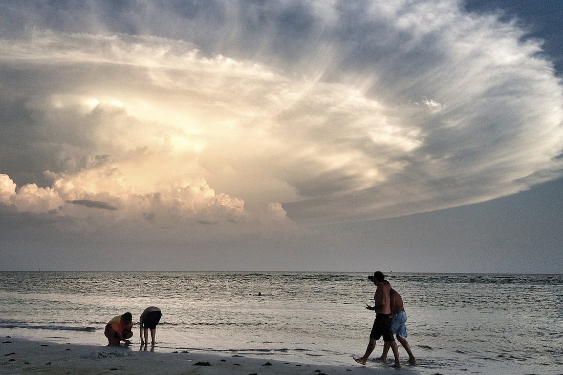 Judy Robertson took this photo of a cloud formation before a storm on Siesta Key.