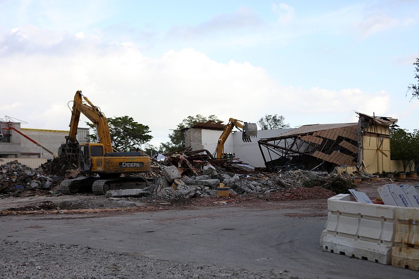 Demolition of the old Longboat Key CVS began, Thursday, Aug. 16.