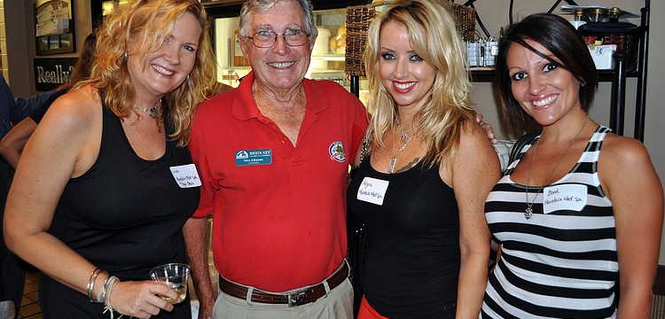 Vern Johnson with Lisa Goswick, Angela Nisbet and Bon Poire from Mandala Med Spa.