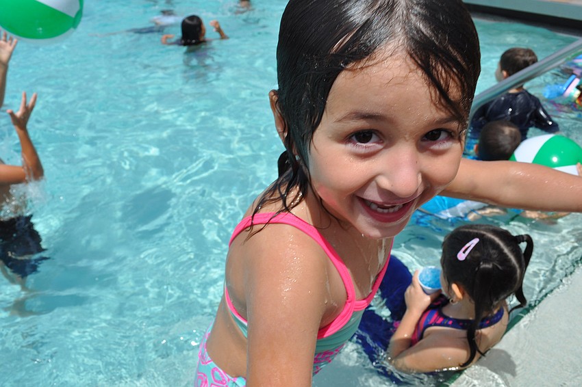 Emma Peterson, 5, loves swimming.