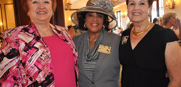 Pam Parmenter with Minnie Jones and Fay Murphy