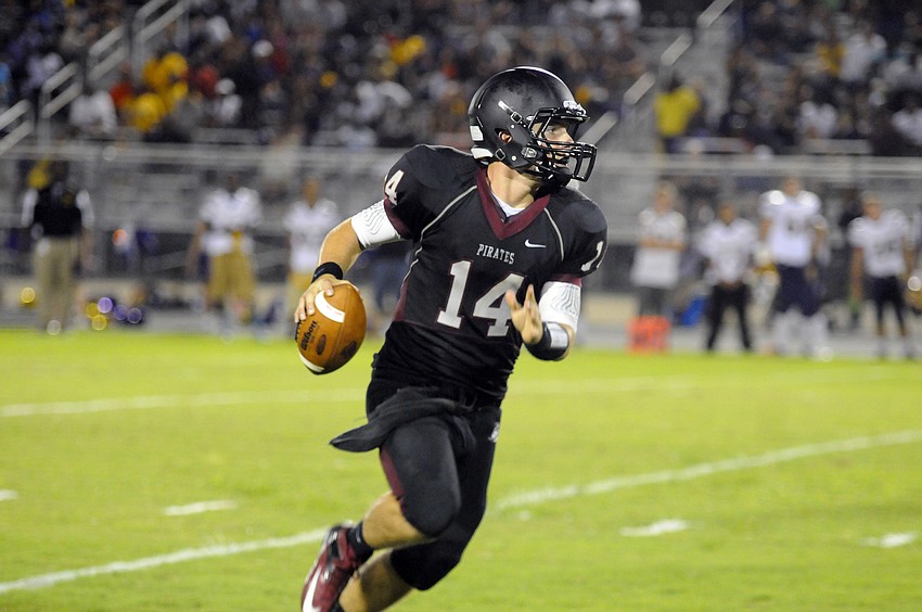Braden River quarterback Eric Schappacher threw for a touchdown and also scored from a yard out to seal the victory for Braden River.