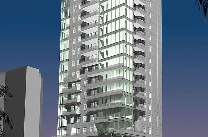 The Jewel will have 18 floors and have sweeping views of Sarasota Bay and the surrounding area. Construction is expected to start in summer 2013. Courtesy rendering.