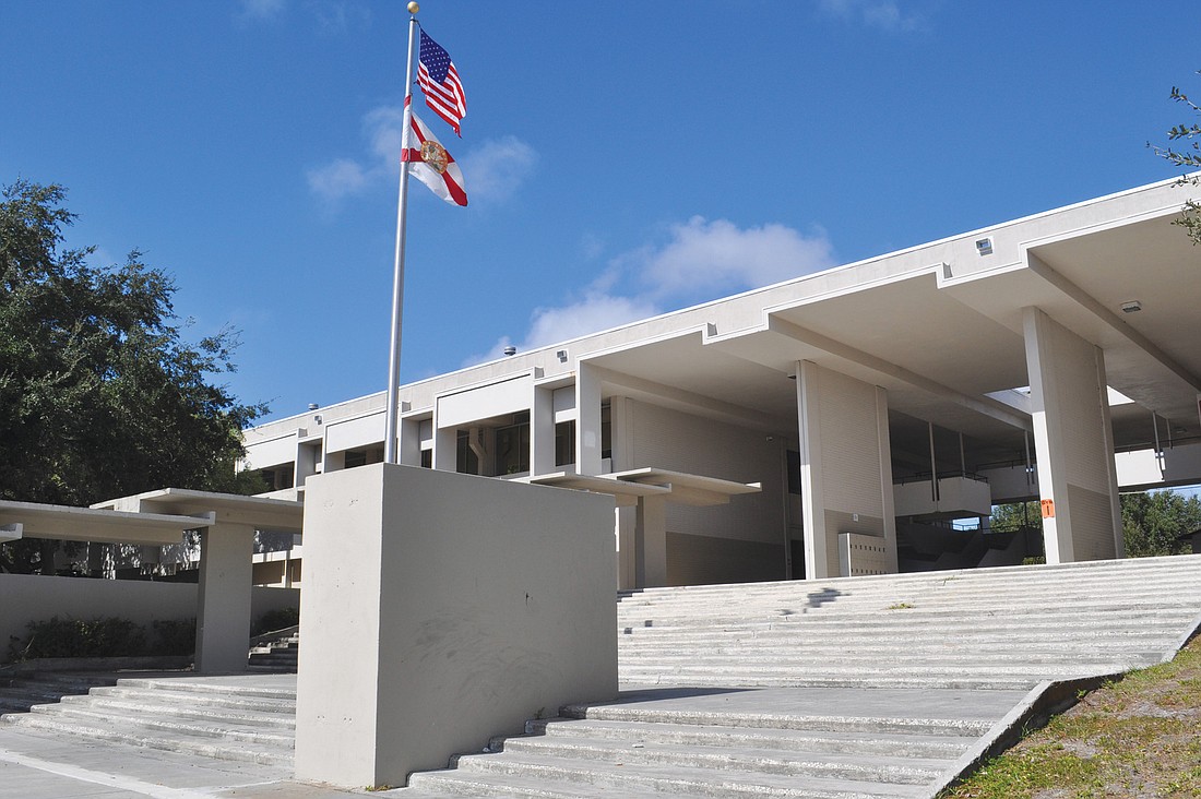 The Sarasota High School renovation is one of the major capital projects undertaken by the School Board of Sarasota County to take advantage of low interest rates and construction costs. File photo.