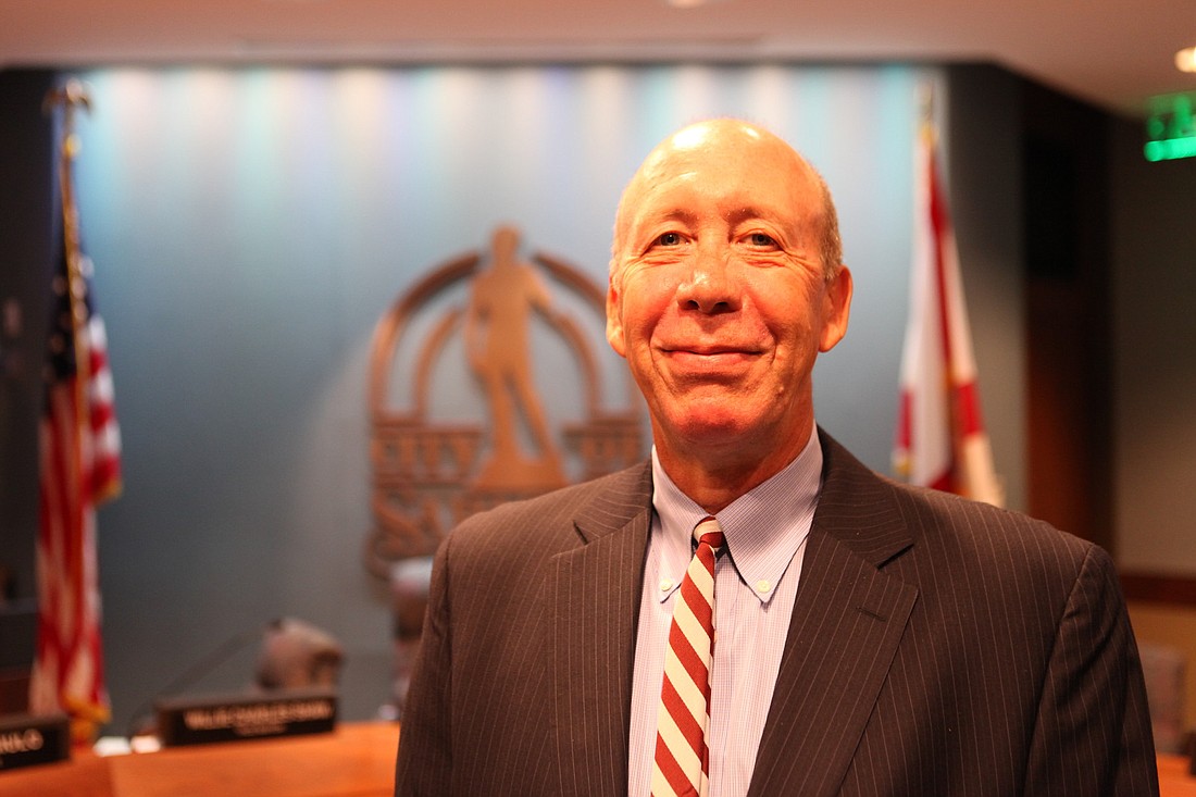 City Manager Tom Barwin attended his first City Commission meeting Tuesday on a day that started early and ran late.