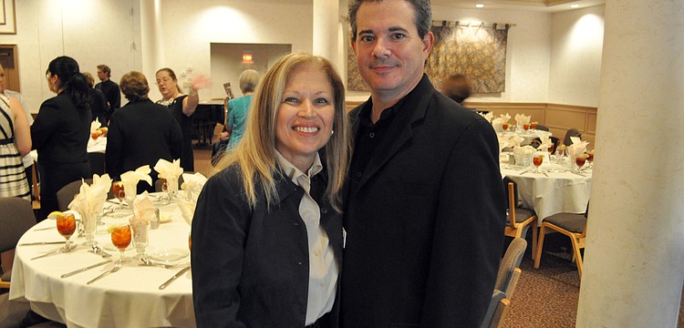 District 72 State Representative candidate Liz Alpert with Mathew Wilson