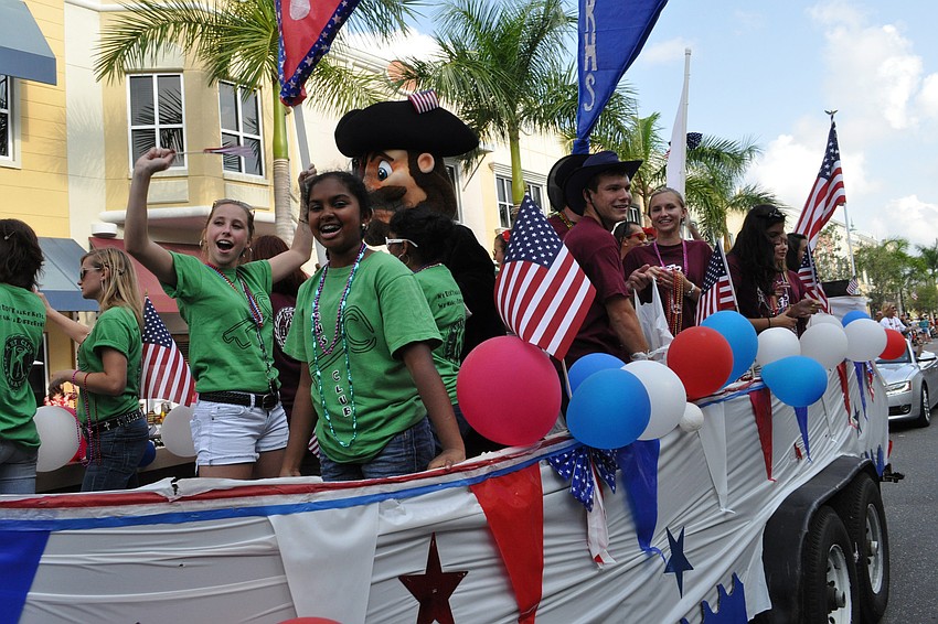 Braden River High School's Key Club had a festive float.