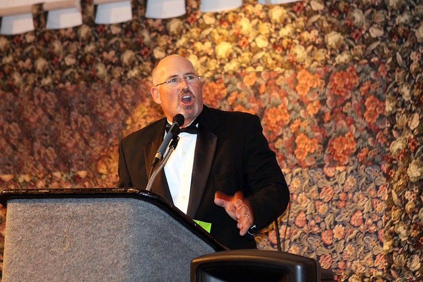 John Gerhardt, chaplain for Sarasota Memorial Health Care System and master of ceremonies