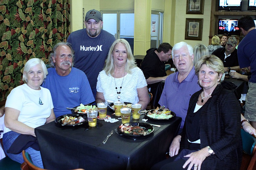 Lois and Ken Seropian, Mike Gatz, Kathy Smith and Bill and Linda Riley