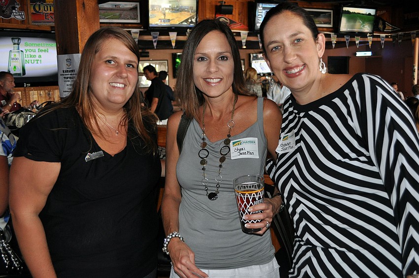 Brittany Demski, Shari McDuffie and Gretchen Bogacz