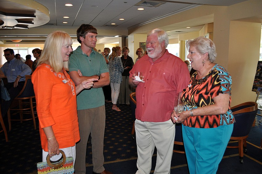 Judy Lemon and Daniel Lemon chat with Richard and Cynthia Stepp