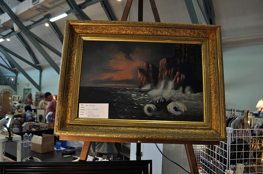 This oil painting was done in the late 1800s and is a favorite of vendor Joyce Jergens.