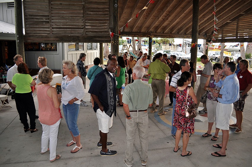The Sarasota High School Class of â€™72 reunion kicked off the weekend with a party at the Sarasota Sailing Squadron, Friday, Aug. 3. Between 125-150 people will be attending the reunion events throughout the weekend.
