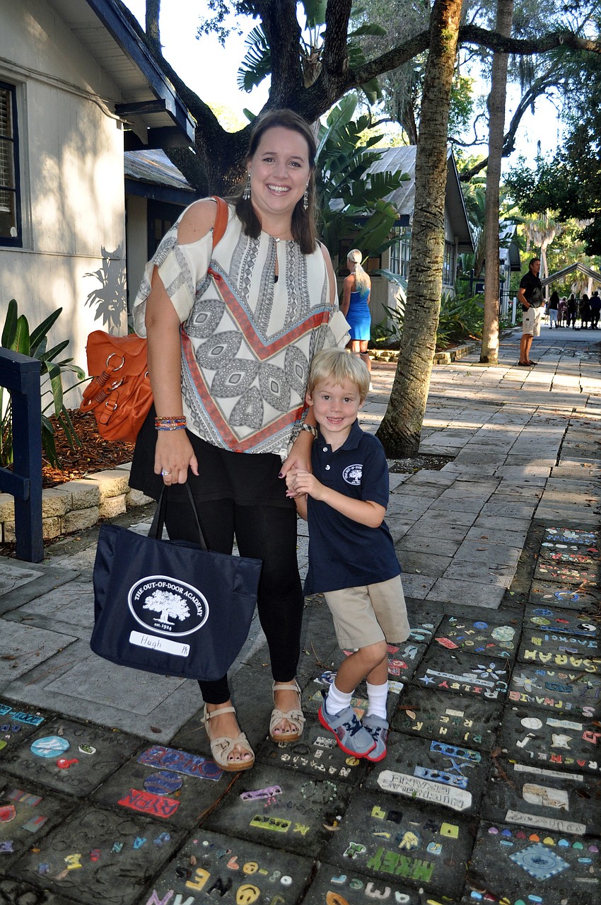 Christina Rienhoff with her son, Hugh, 5.