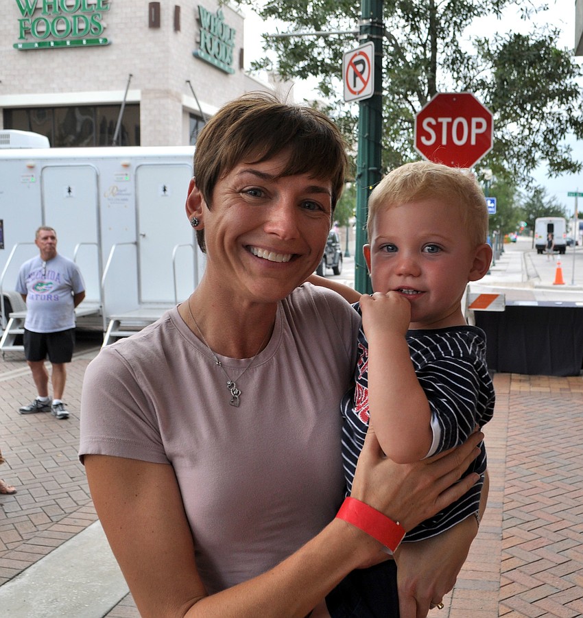 Andria Ludkum with her son, Ronan.