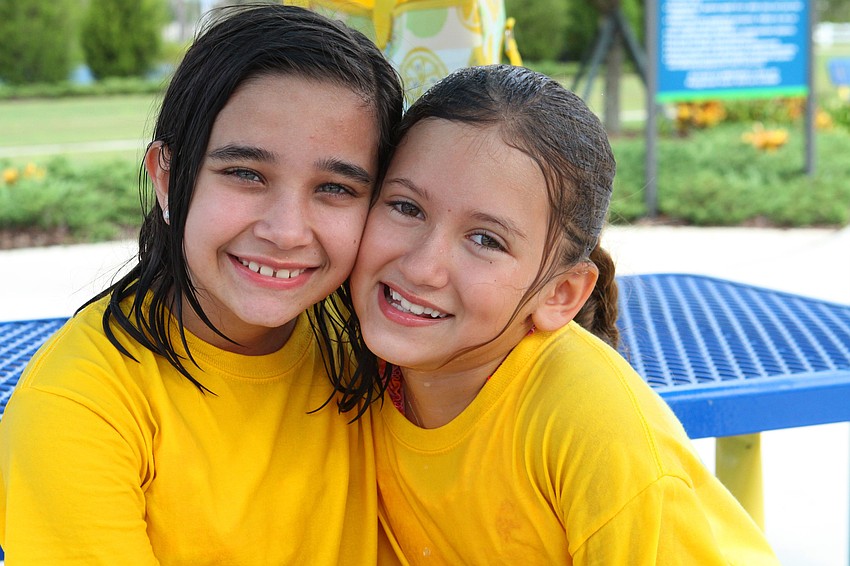 Ruthann Mazzullo, 10, and Kimberly Clark, 9