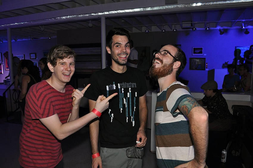 Evan Lovejoy, Craig Smith and Scott Prather joke between sets.