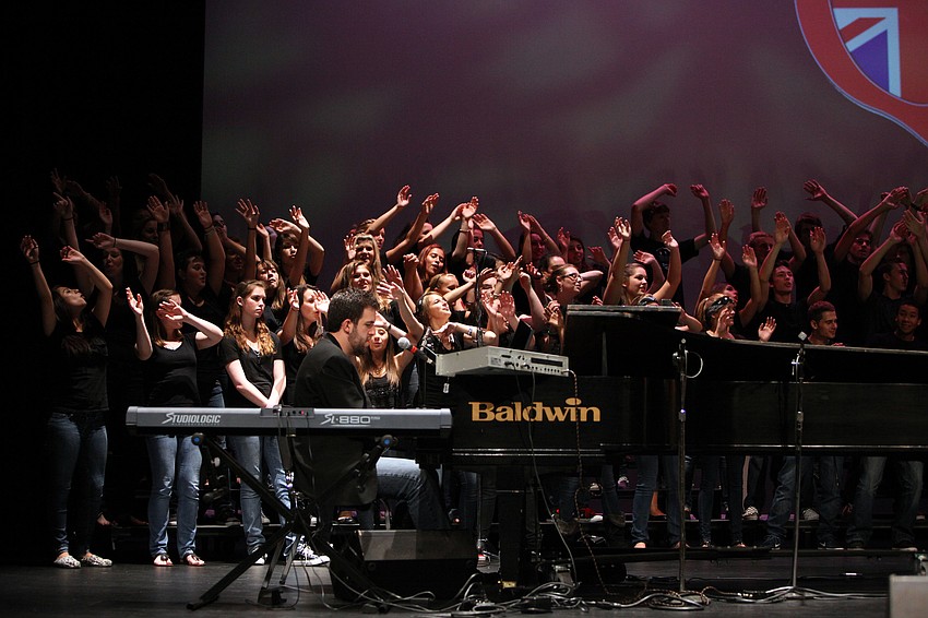 The Riverview Chorus had fun rocking out on the risers.
