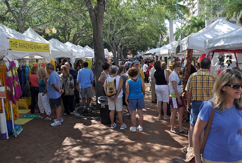 Hundreds of people enjoyed themselves, Saturday, May 19, at the 9th Annual Downtown Sarasota Craft Festival.