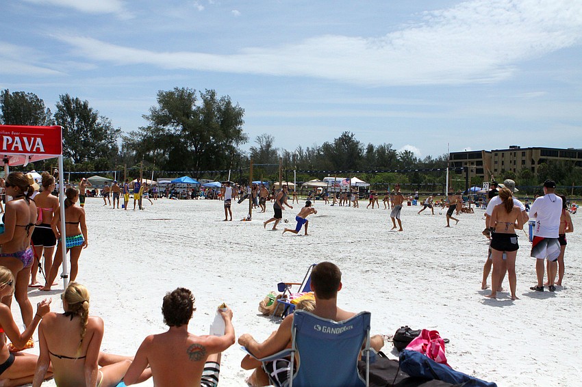 Hundreds of people came out to watch and compete in the Dig the Beach volleyball tournament, Saturday, June 9, on Siesta Key Beach. The tournament was a two-day event,