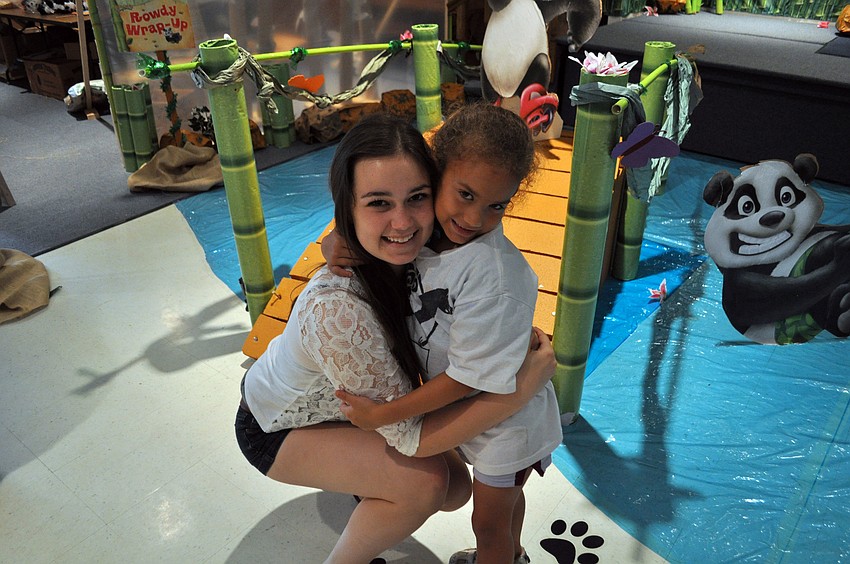 Devon Sanford with camper Emily