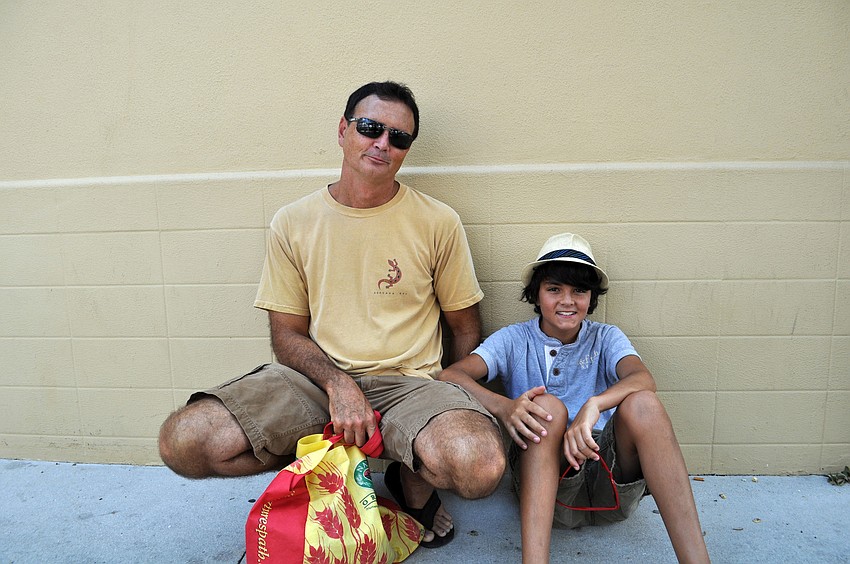 George Straschnov and his son Garrett