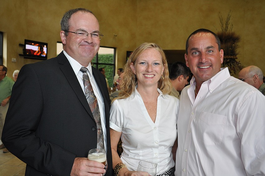John Hanlow, of HomeBanc, with Jodi Egger, of Prudential, and Michael Otis, of Development Financing