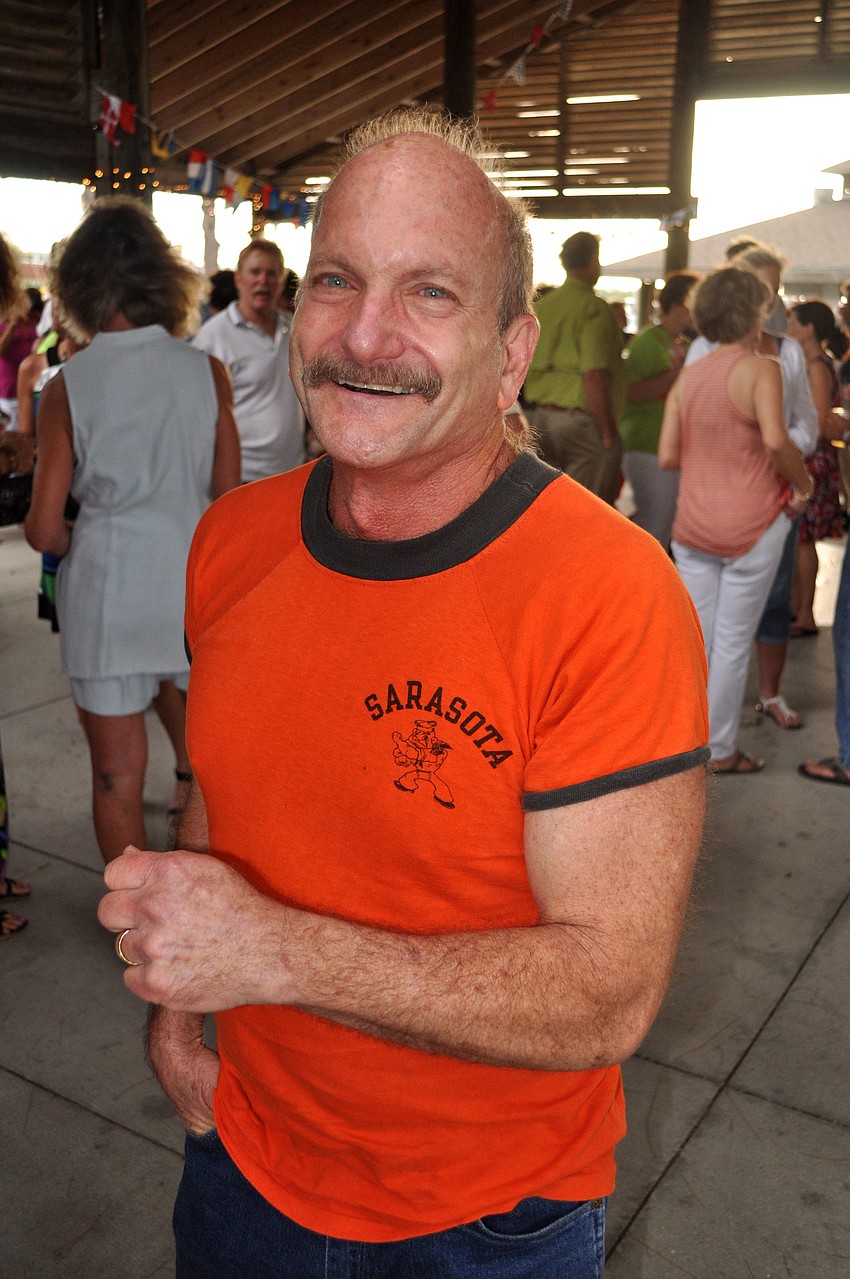 Scott Silverman wore one of his old Sailor high school shirts, Friday, Aug. 3, to the kick off party of the class of â€™72 reunion.