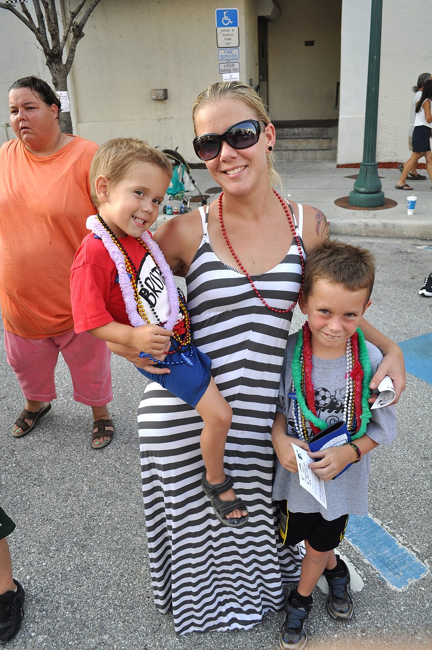 Alexis Lee with her sons William and Nathaniel