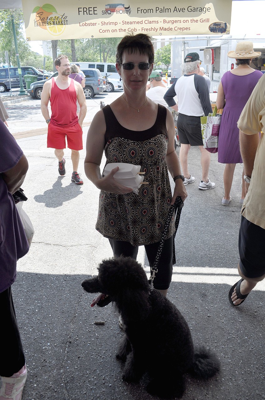 Jenney Van Langen and her dog Maggie