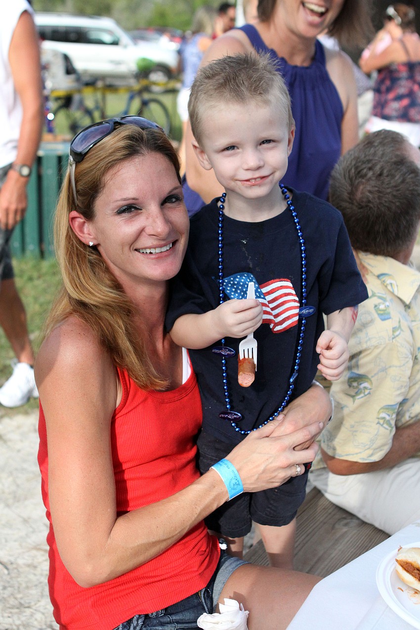 Cheri Hutchinson with her son, Tommy, 2