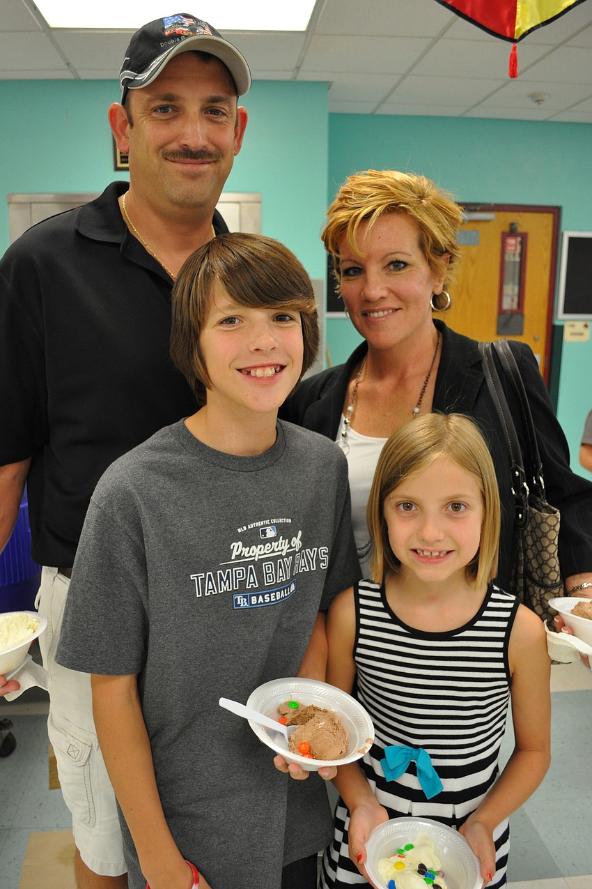 Anthony and Susan Evans enjoyed time with their children, Easton, 12, and Mckinley, 7.