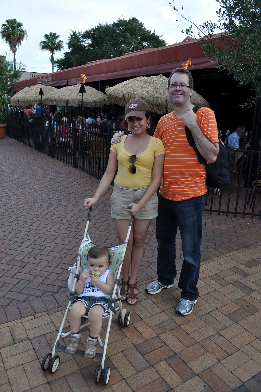 West and Anna Stephan enjoyed the music with their son, Alexander.