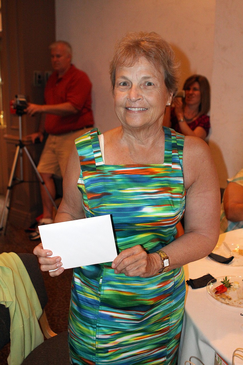 Linda McDonald won a door prize for being the longest survivor of cancer â€“ 67 years. She had her first bout with cancer at age 3.