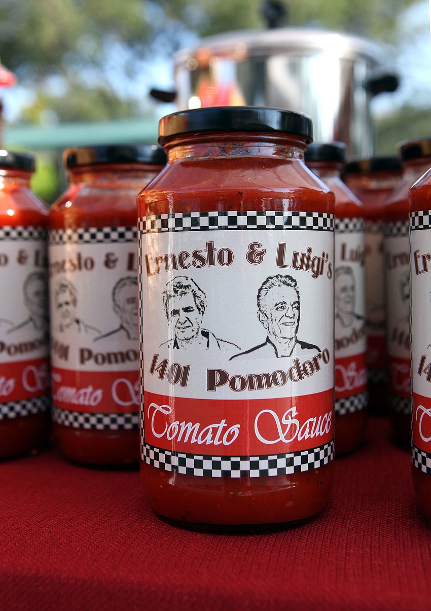 Jars of Ernesto & Lugiâ€™s Tomato Sauce.