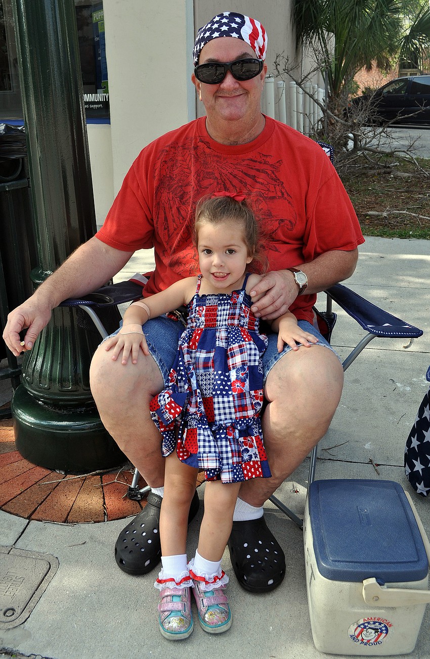 Kevin Most with his granddaughter, Nevaeh, 3.